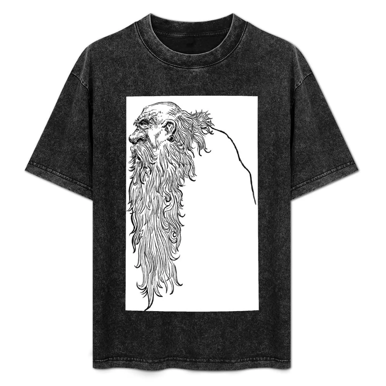 

The Beard- Black T-Shirt Casual Lightweight Short Sleeve Top