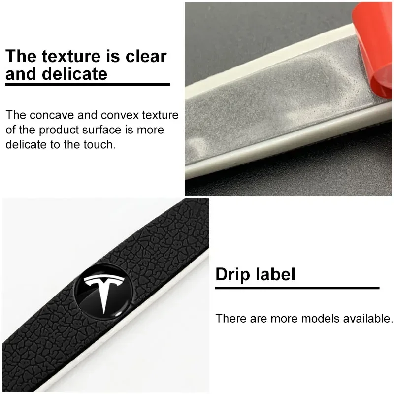 4pcs Car Door Edge Protector Stickers Anti Collision Guards Strip For Tesla Model 2022 2021 Center Console Containersr Roadster