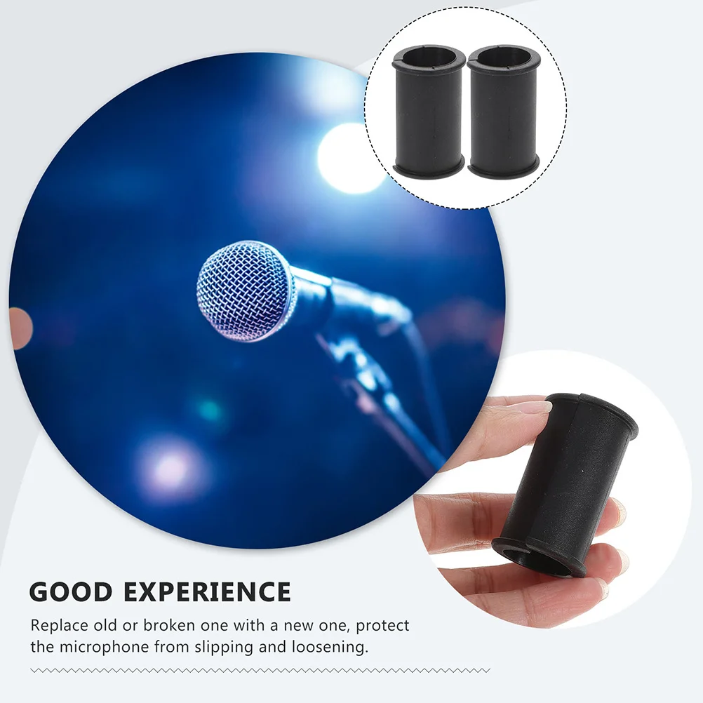 

4Pcs Mic Rubber Space Sleeve Microphone Supplies Portable Rubber Gasket Exquisite and Reliable Microphone Cover