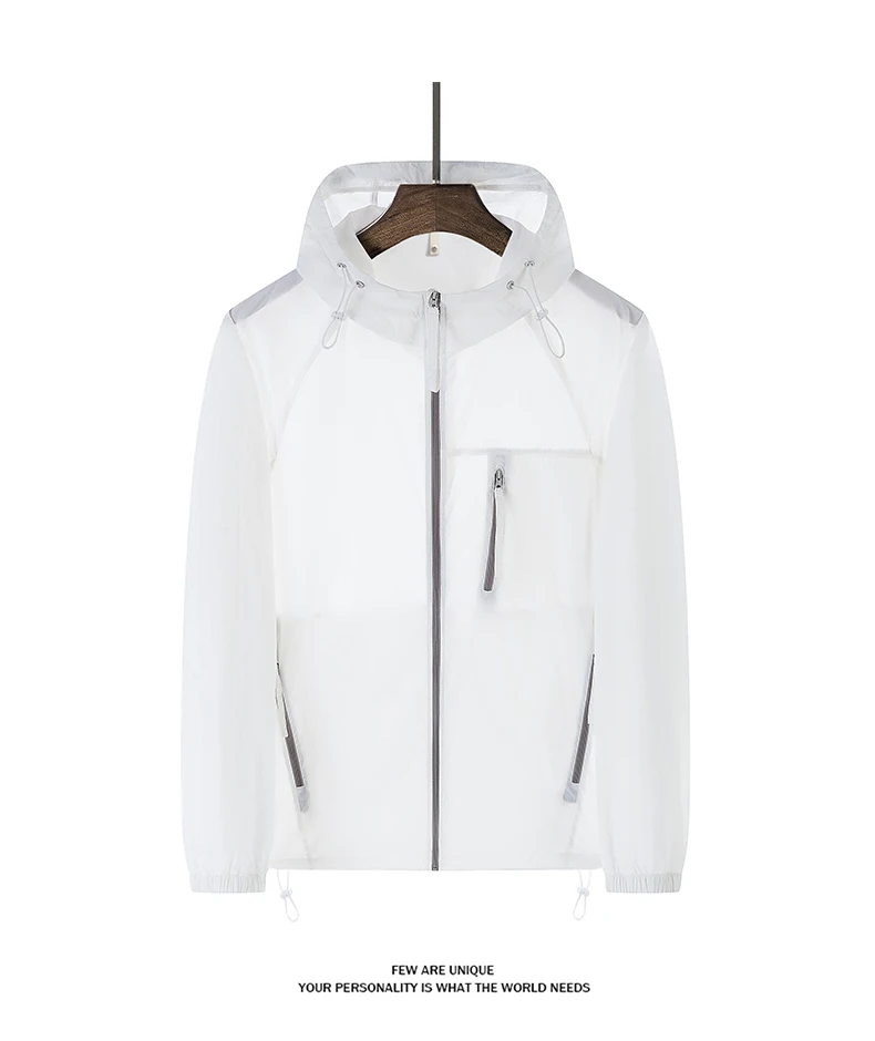 LNGXO Sommer-Windjacke für Herren und Damen, leichte Sonnenschutzjacke, Unisex, Camping, Klettern, Wandern, Outdoor, wasserdichter Mantel – Detail 14