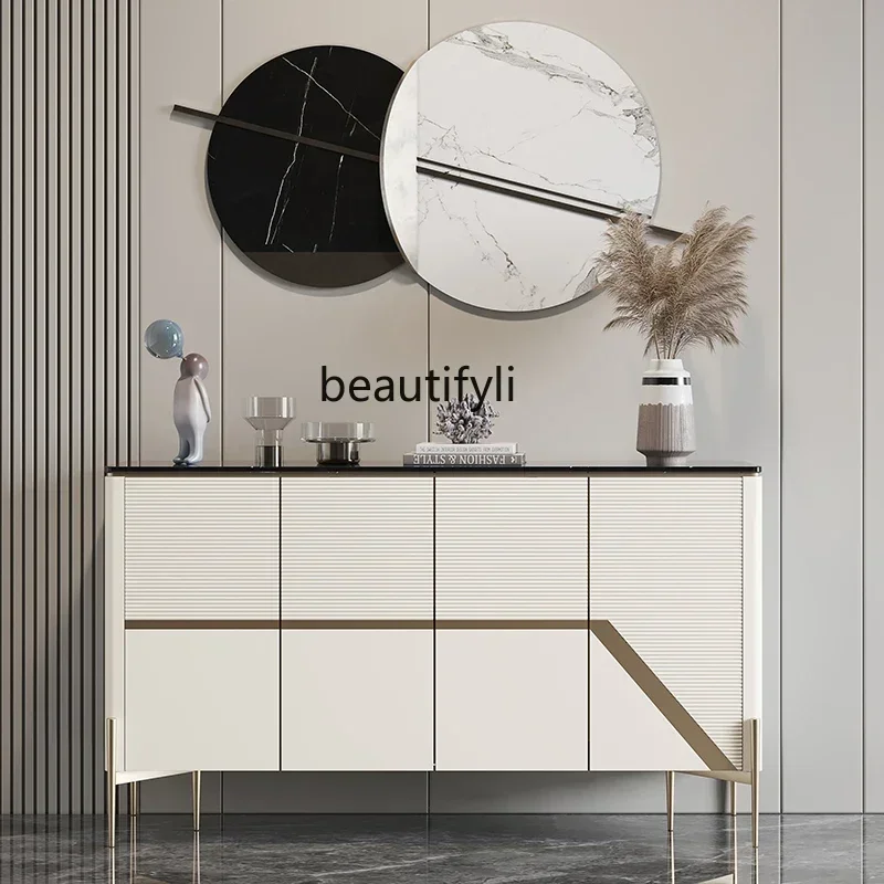 

zq1Modern light luxury, minimalist entrance cabinet, entrance door, shoe cabinet, partition, sideboard, multi-functional