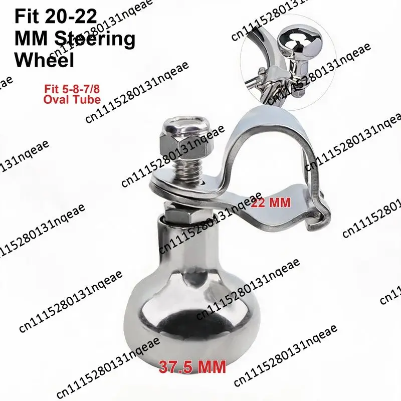 Boat Steering Wheel Knob Single-Handed Power Grip Ball Handle Back To Center Stainless Steel Yacht Marine Universal