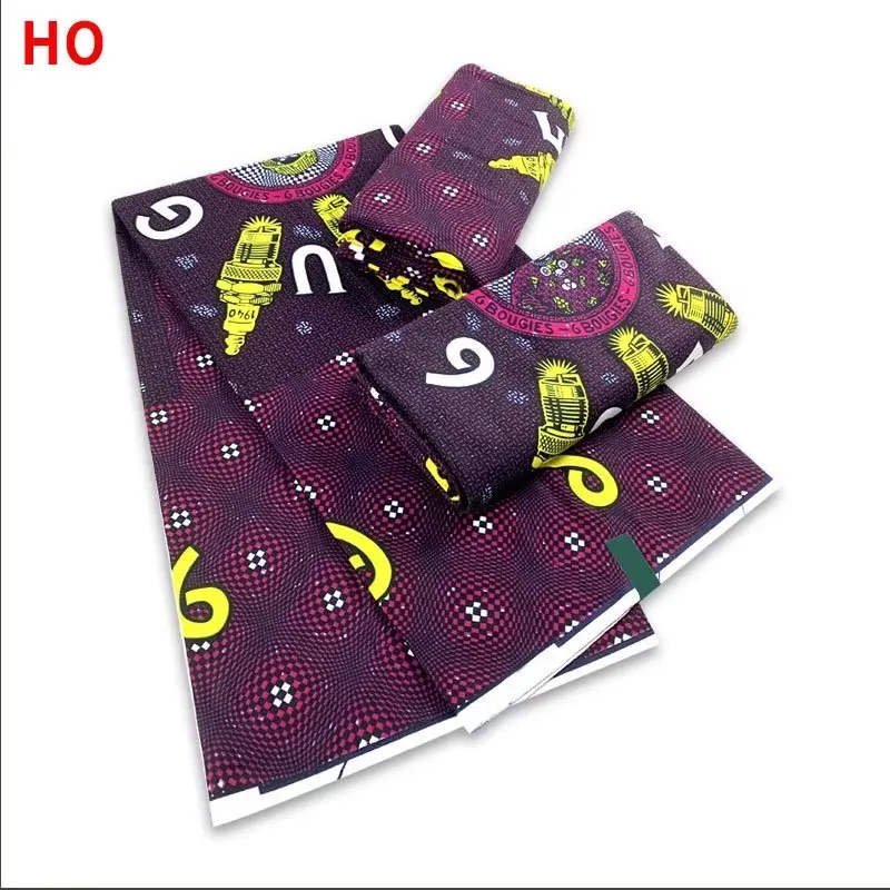 2023 Latest African 100% Cotton Wholesale Real Wax Printed Fabric Guaranteed Veritable Original Soft Pagne Ankara Wax Fabric