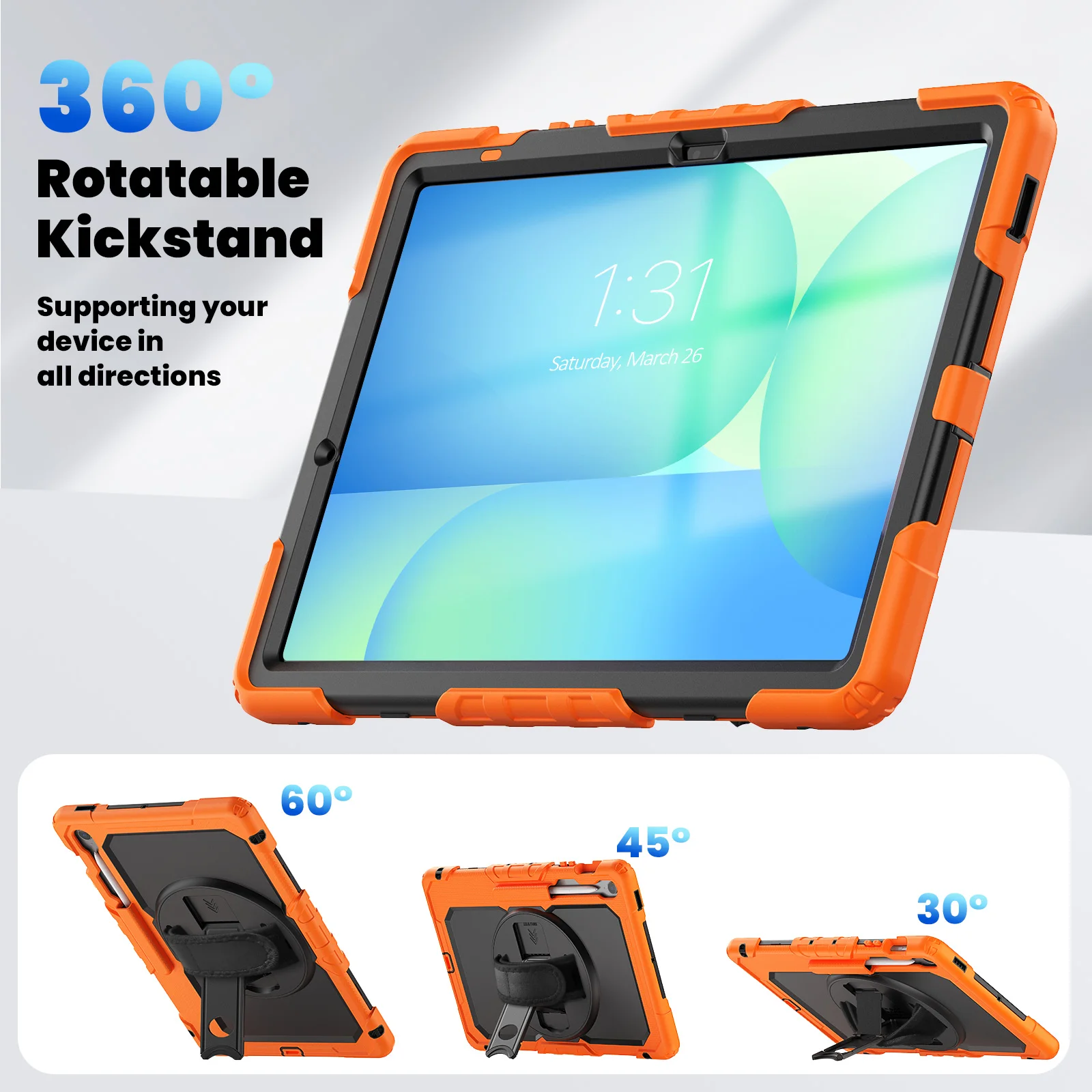 With Screen Protector Case For Samsung Tab S10 FE Plus 13.1 SM-X620 S9 S8 S7 FE Plus 12.4 X820 X810 Lite 11