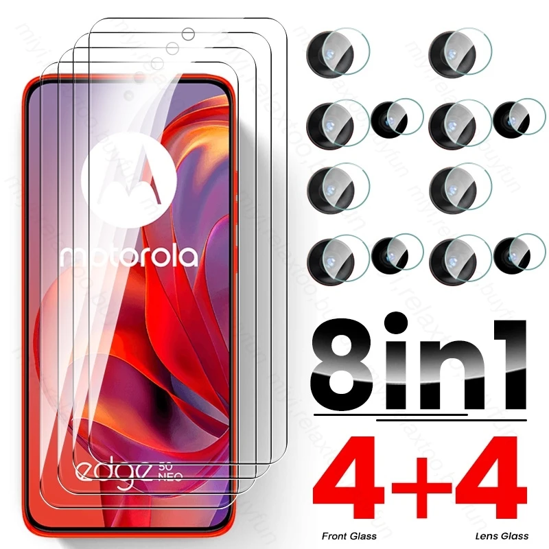 8In1 Tempered Glass for Motorola Edge 50 Neo 5G Camera Glass Moto Edge50Neo Edge50 Neo 50Neo MotorolaEdge50Neo Screen Protector