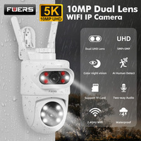 FUERS 5K 10MP Dual Lens IP Camera Tuya Smart Home Security Auto Tracking Wireless Alarm WIFI CCTV Surveillance Outdoor Camera