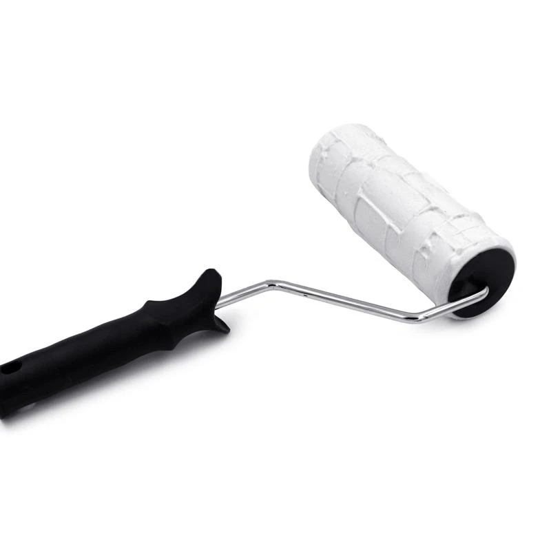 A2UD Household DIY Paint Embossing Roller Art Brush Construction Tool Brick Roller for Wall Paint Texture Rolling Flower Roll