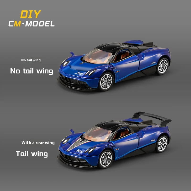 1/43 AE86 ZONDA R نموذج سيارة لتقوم بها بنفسك تعديل سيارة لعبة معدنية يموت يلقي انزلاق إلى الأمام الأولاد هدية عيد ميلاد