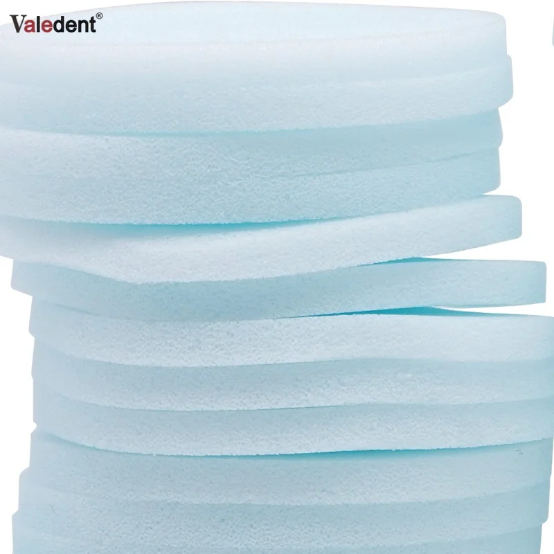 100 Pcs/2Pack Dental Endo File Cleaning Sponges 6cm Disposable Soft Foam Stand Replacement for Teeth Whitening Oral Care Tools