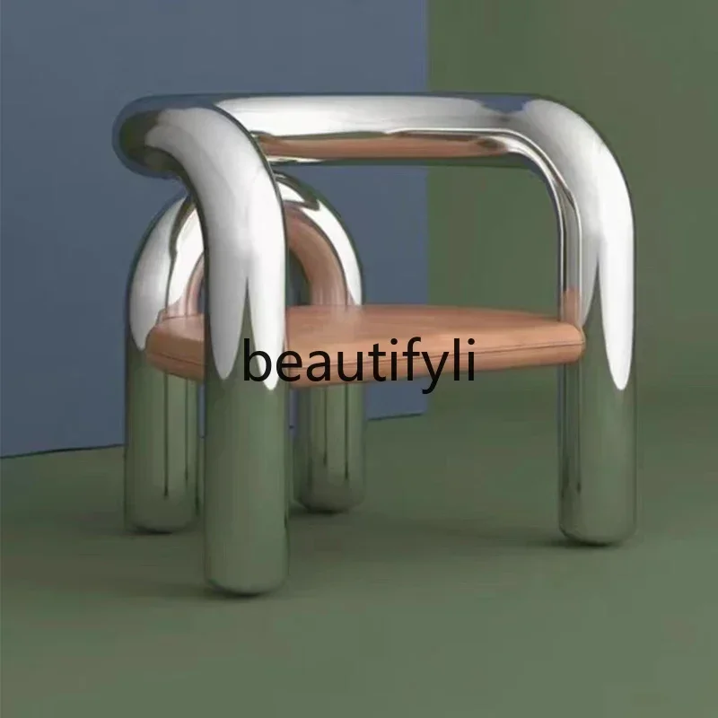 

SS FRP electroplating U-shaped pipe bend special-shaped chair water pipe curved line creative leisure