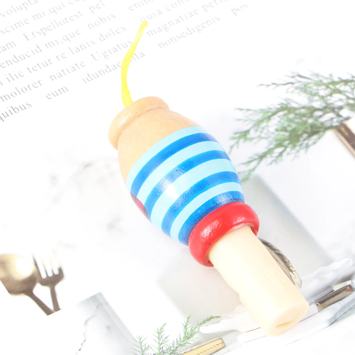 

Wooden Natural Cartoon Flute Small Piccolo Playing Instrument Educational Colorful Children Intelligence Gift Wooden Flute Toy