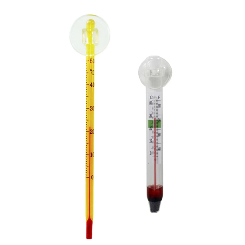 Y1UB Precise Aquarium Thermometer Glass Fish for Tank Thermometer for