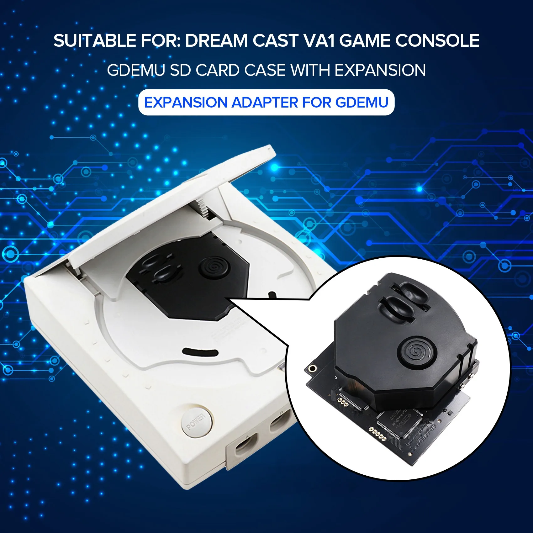 for GDEMU Remote SD Card Mount Kit the Extension Adapter for SEGA Dreamcast GDEMU