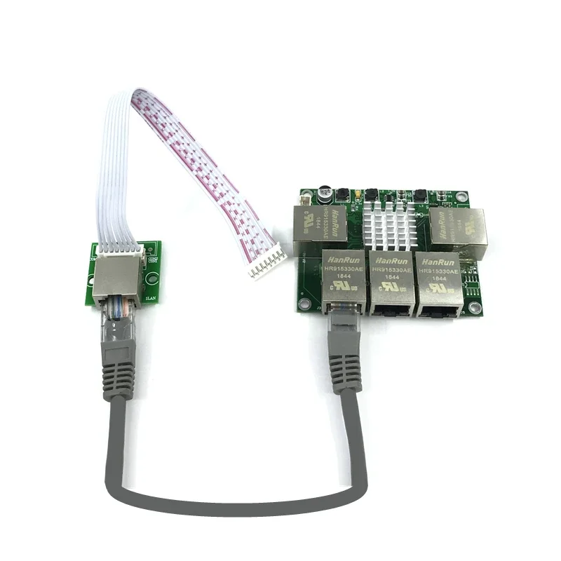 Industrial Ethernet Switch Module 5 Ports Unmanaged10/100/1000mbps  PCBA board OEM Auto-sensing Ports PCBA board OEM Motherboard