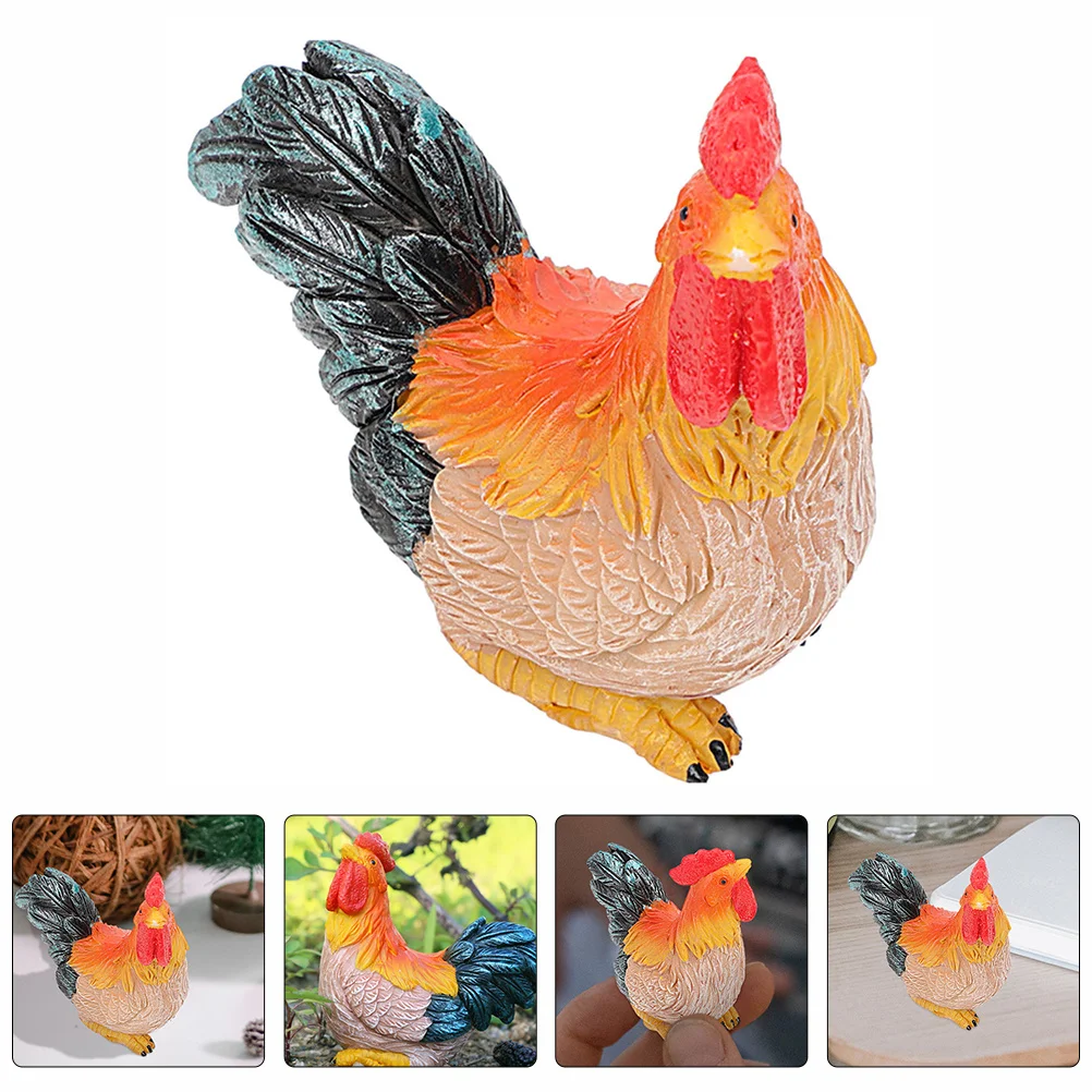 

Decoration Garden Rooster Statues Sculpture Farm Ornaments Roosterstatues Courtyard Figurines Resin Retro