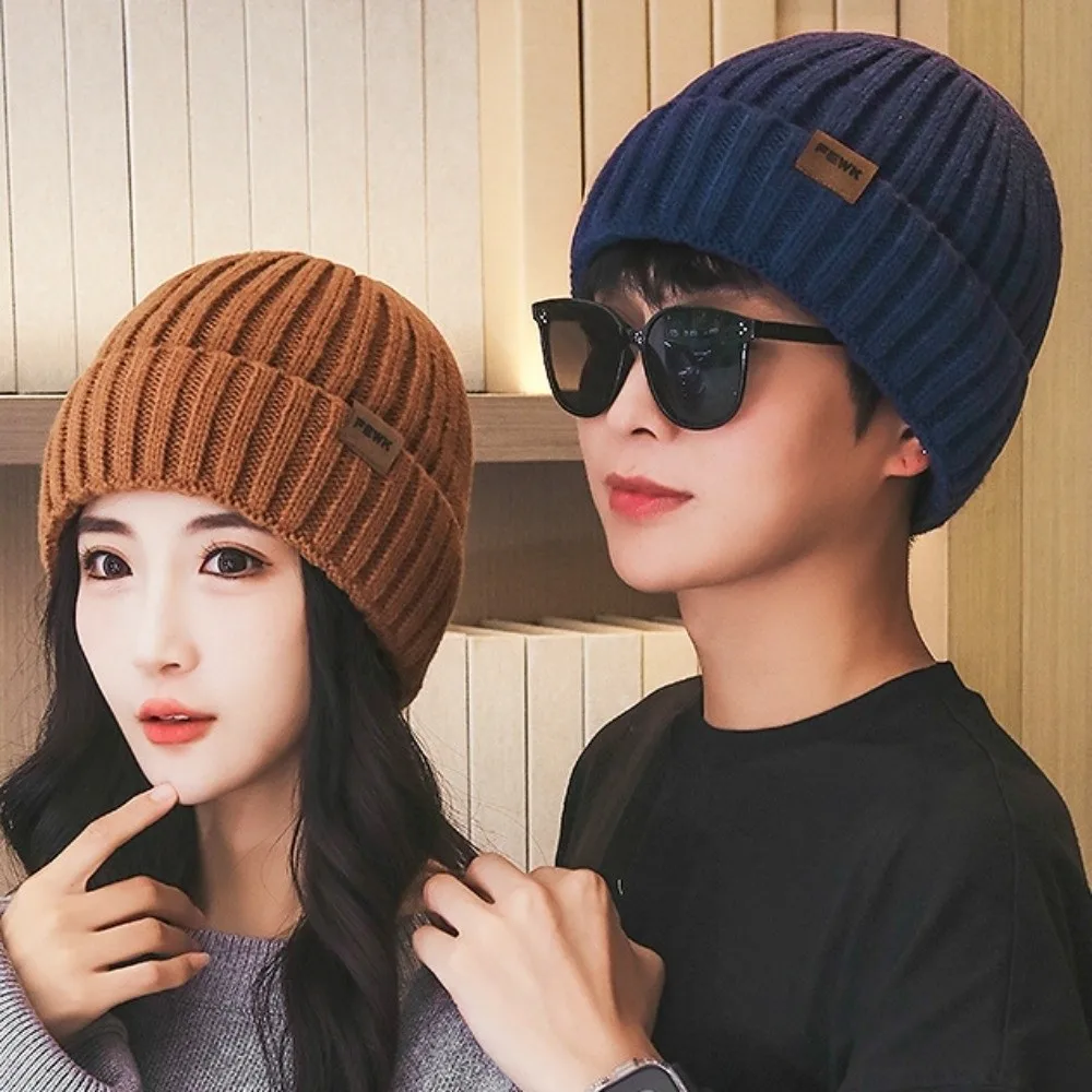 2PCS مجموعة الأزياء يندبروف محبوك قبعة وشاح أفخم لينة الرجال قبعة بسيطة رشاقته الدافئة وشاح زوجين