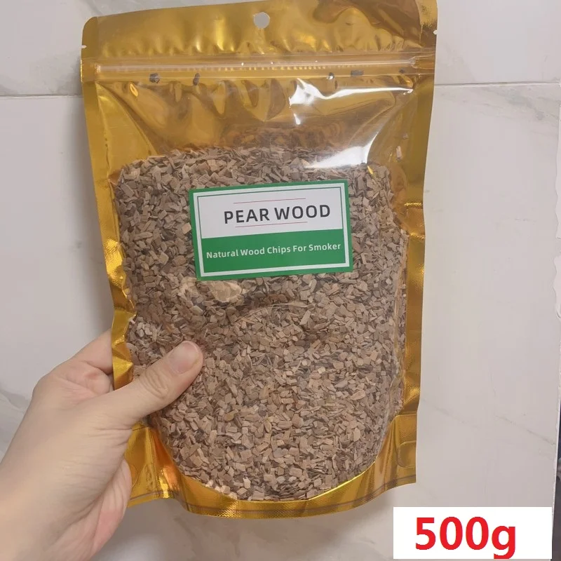 BBO+1 125 g-500 g BBQ-Holzspäne, Grillzubehör, Erle, Kirsche, Buche, Birnenchip, natürliche Holzstämme für Rauchpistole, Kaltrauchergenerator 10