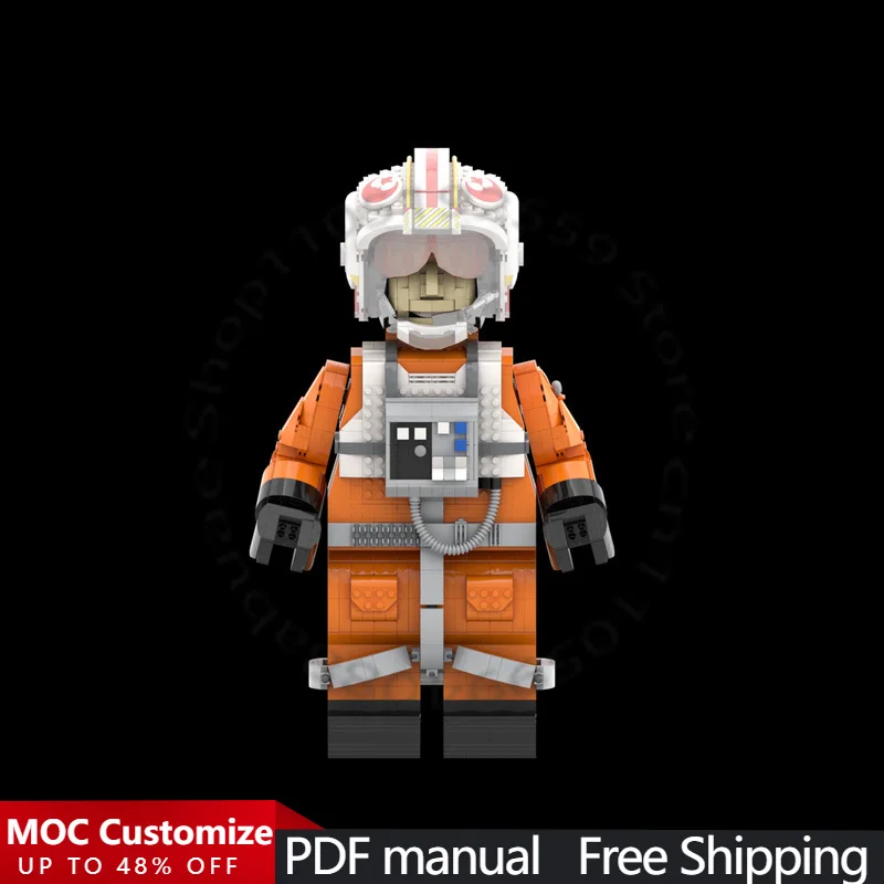 

1970 деталей, популярная серия игровых персонажей (Красный пять), мега-фигурка, модульный конструктор MOC, кастомизируемый, для самостоятельной сборки, праздничный подарок