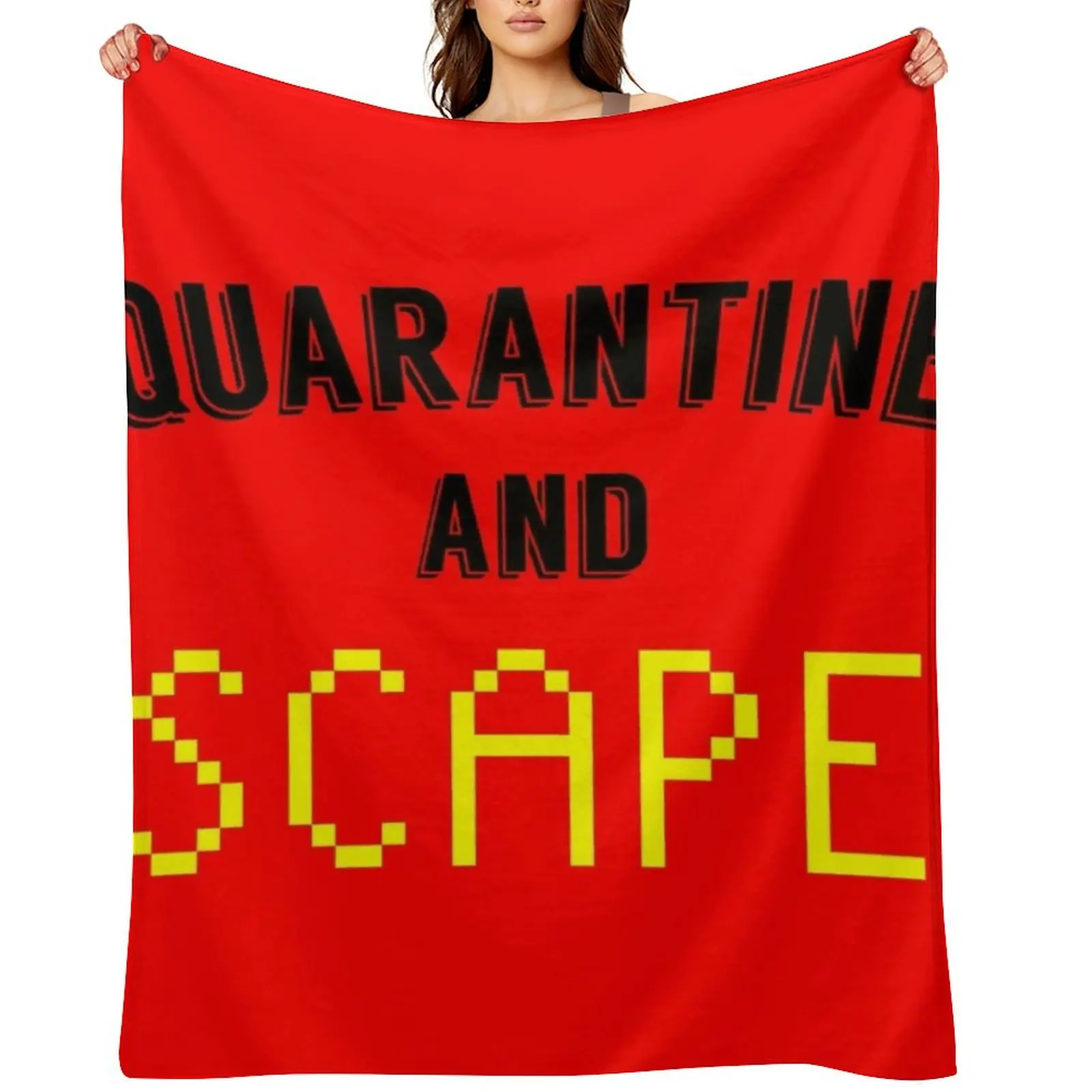 

Quarantine And Scape Throw Blanket valentine gift ideas Soft Big Sofa Quilt halloween Blankets