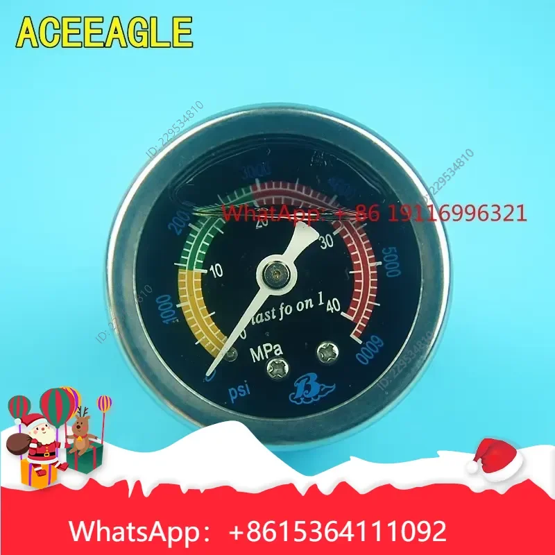 1pc 2PCS 30MPA 40pa Pressure Gauge for High Pressure Air Pump Universal 10X1 Thread Size Compatible For Model，practical use