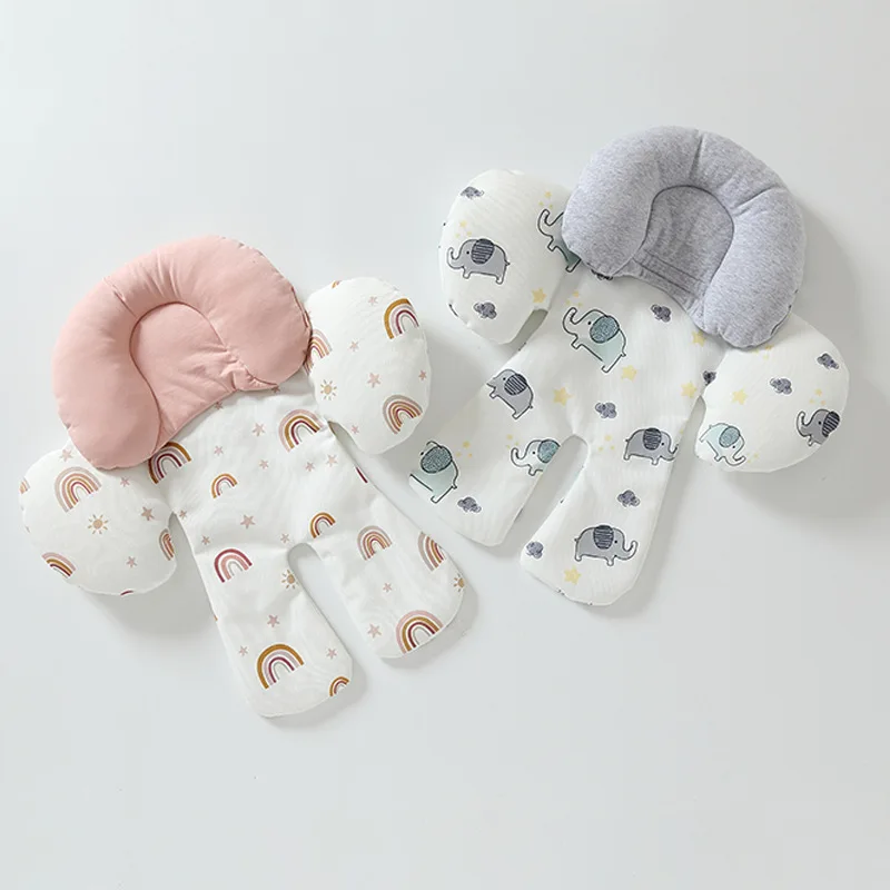 

Soft Cotton Thicken Anti-collision Car Stroller Seat Cushion for Newborn Cute Cartoon European Infant Baby Pillow Seat Cover