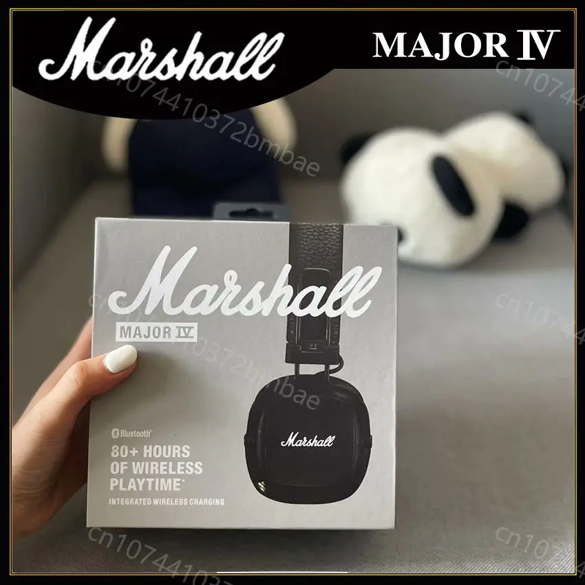 Marshall Major Iv 4 Draadloze Bluetooth Hoofdtelefoon Klassieke Oortelefoon Deep Bass Opvouwbare Pop Rock Retro Muziek Microfoon Headset