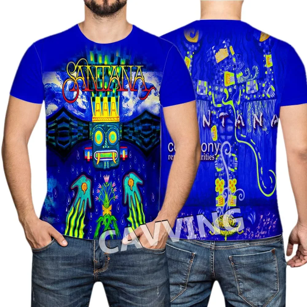 New Fashion Women/Men's 3D Print  Santana Band Casual T-shirts Hip Hop Tshirts Harajuku Styles Tops Clothing view 5