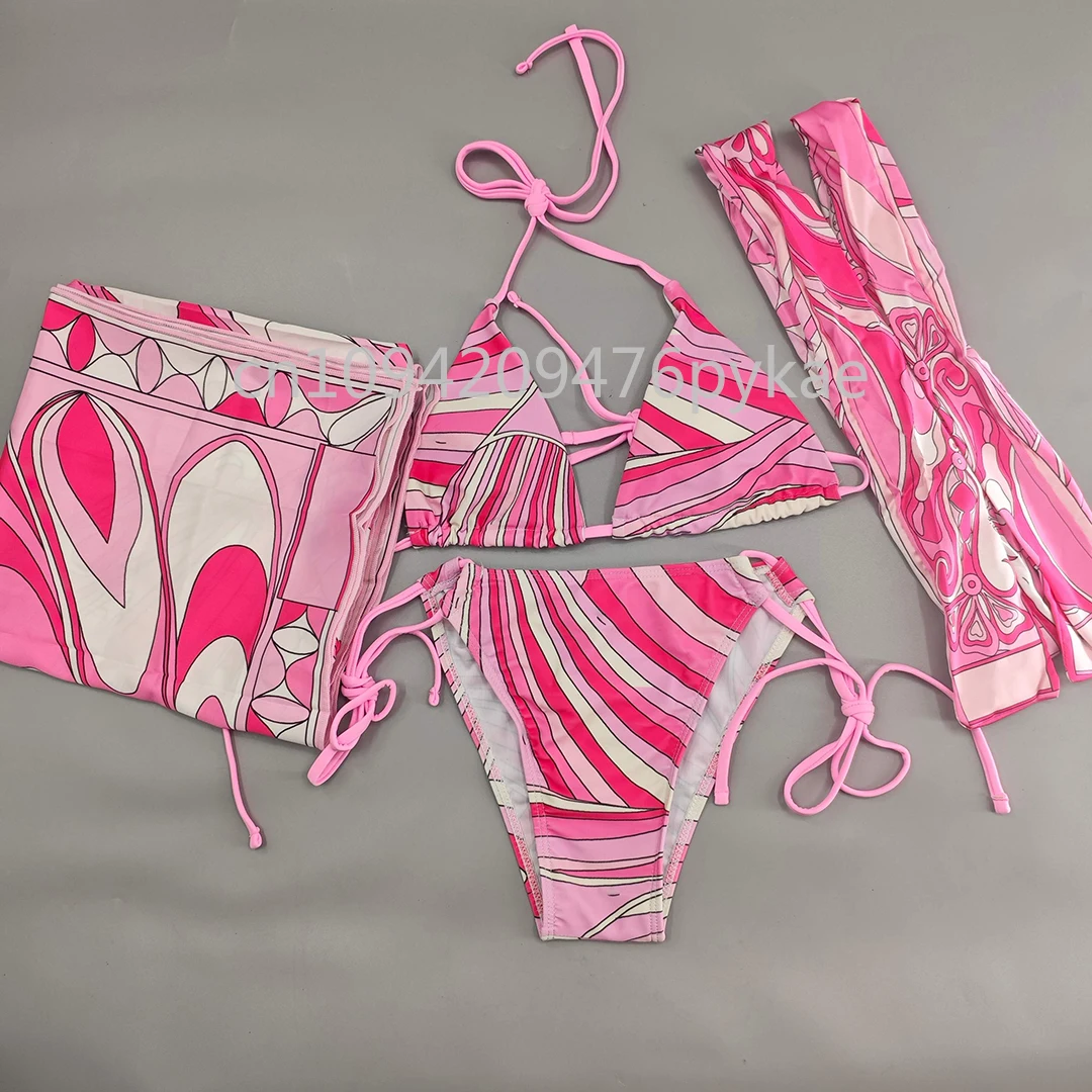 مجموعات السراويل النسائية الفاخرة مصمم العلامة التجارية سيدة إلكتروني التوقيع شعار وشاح الشاطئ المايوه