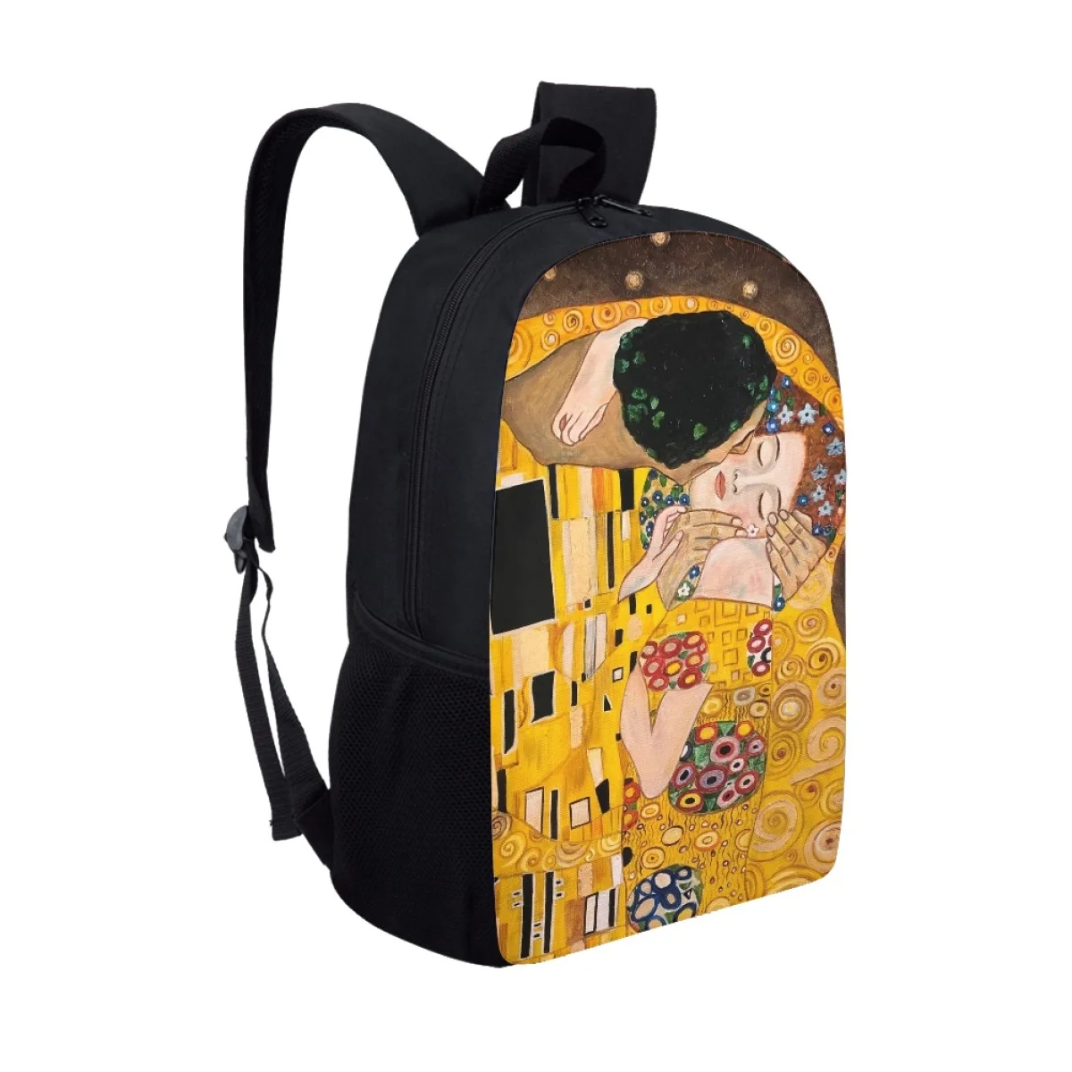 Oil Painting KissWaterlily Designer Girls School Bags Gustav KlimtMonet Fashion Back to School Schoolbags Women Laptop Backpacks