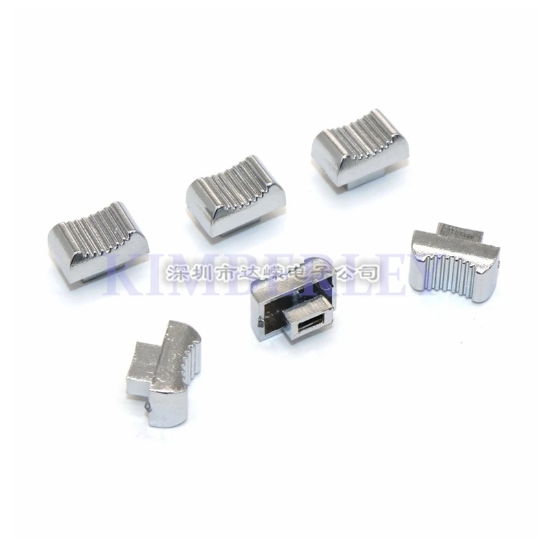 10PCS Mixing Board Fader Cap Switch Cap Straight Slide Potentiometer Push Rod Cap Hole 4 X 1.5MM Electroplated Push Key Cap