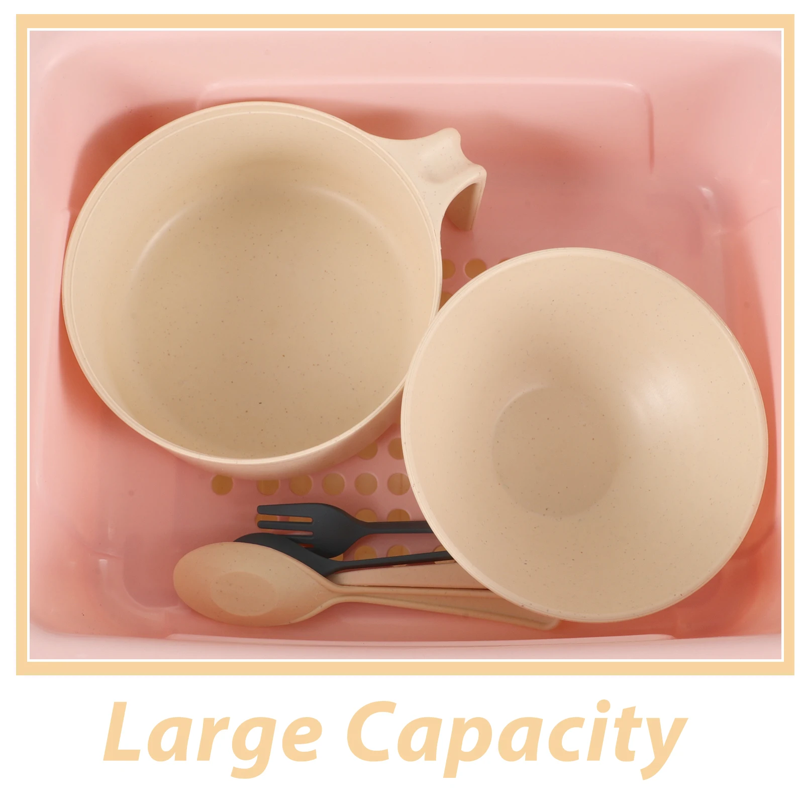 

Covered Cutlery Storage Box Bowls Chopsticks Drain Rack Dish Drying Case Pp Material Kitchen Storage Rack Space Saving Fresh