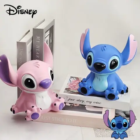 Salvadanaio Disney Cartoon Cute Stitch, alla moda e personalizzato per ragazzi e ragazze, semplice regalo per la decorazione del desktop di casa