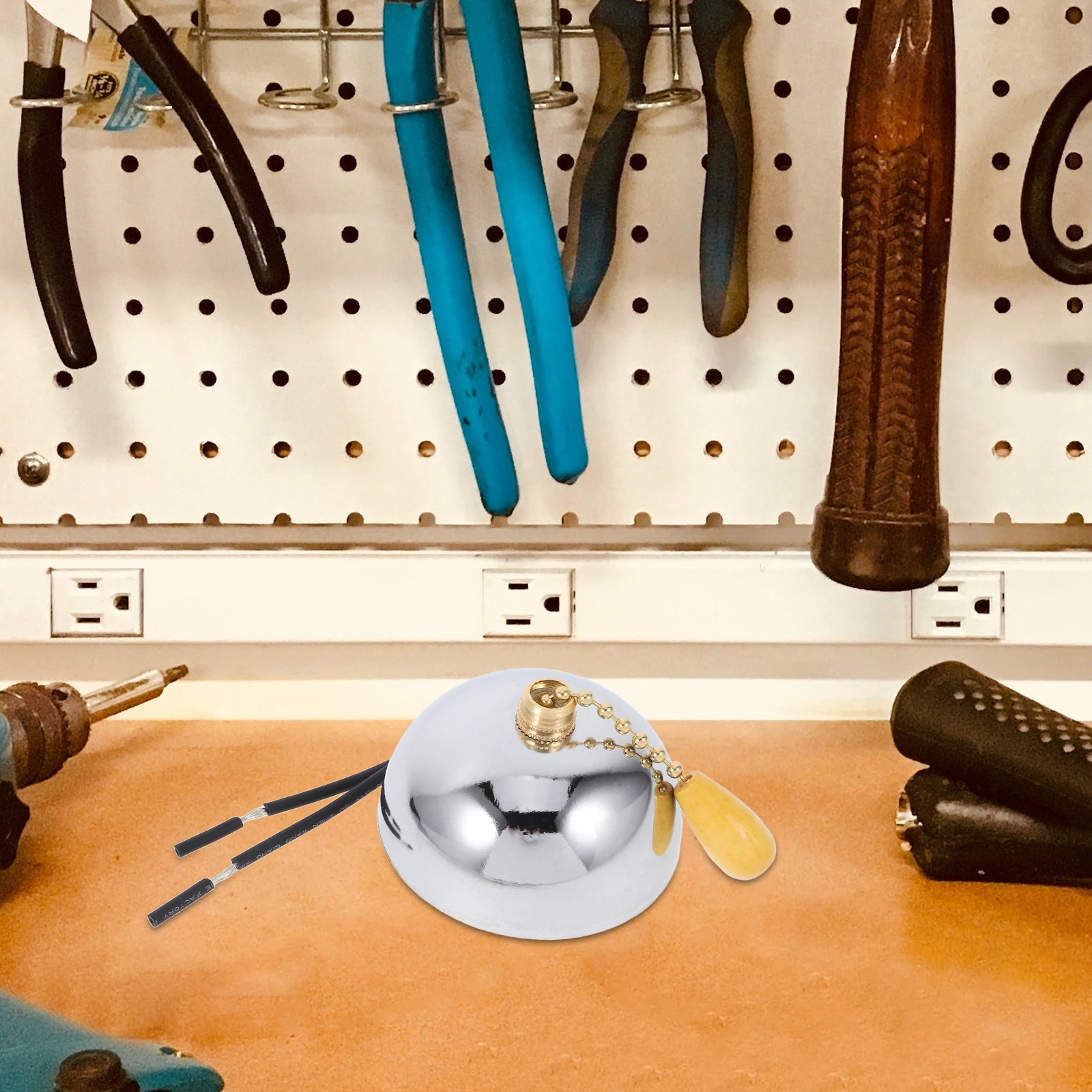 

Pull Replacement For Ceiling Fan Wall Lamp Fixture Metal Chain Switch Durable Stylish Round Design Versatile