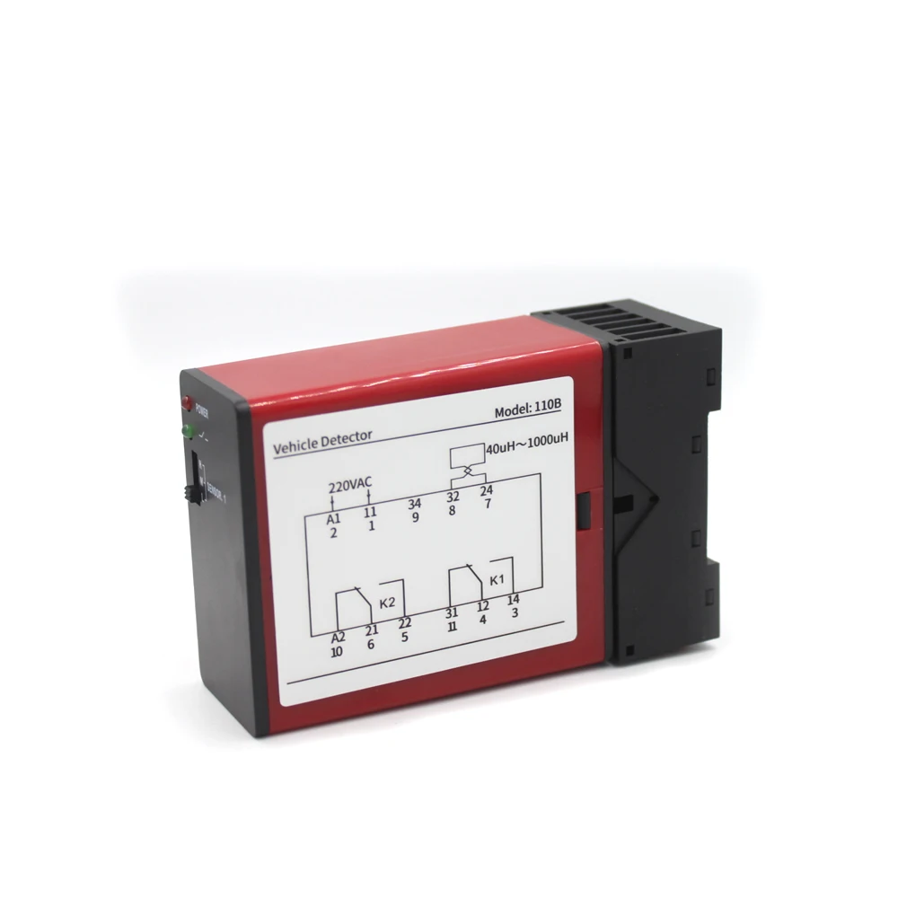 220V Single Channel Traffic Control Vehicle Loop Detector Vehicle Inspection Device for Intelligent Car Parking Lot System