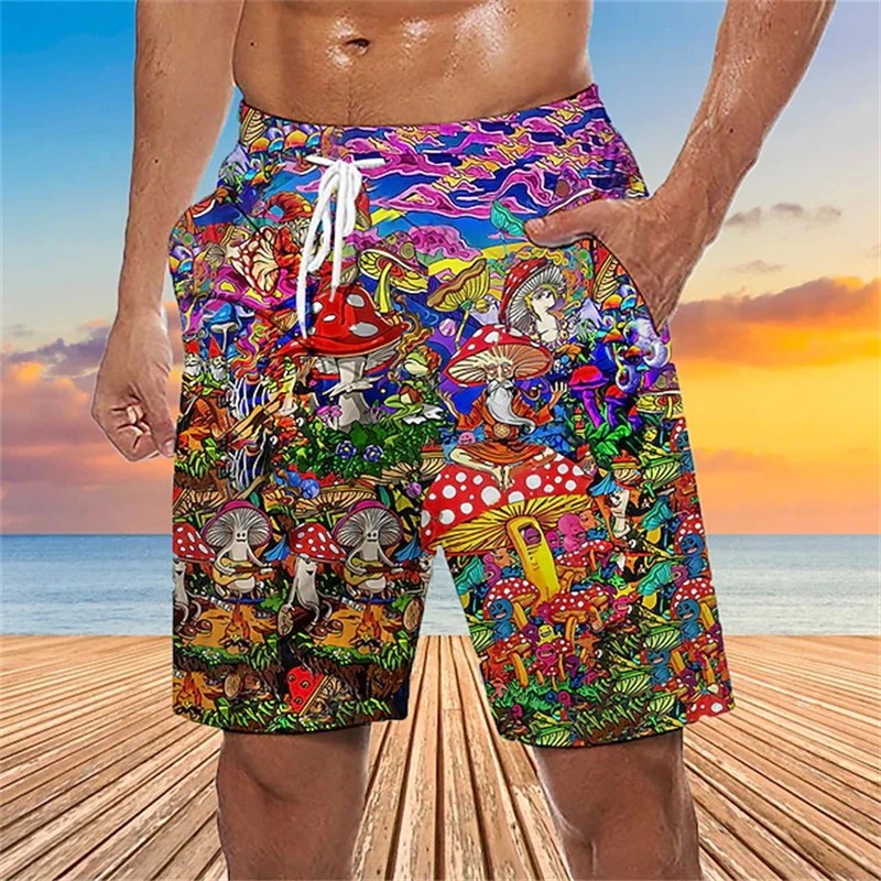 

Новинка 2024 года, гавайские мужские пляжные шорты, летние модные мужские плавки с 3D принтом попугая, быстросохнущие короткие брюки, дропшиппинг