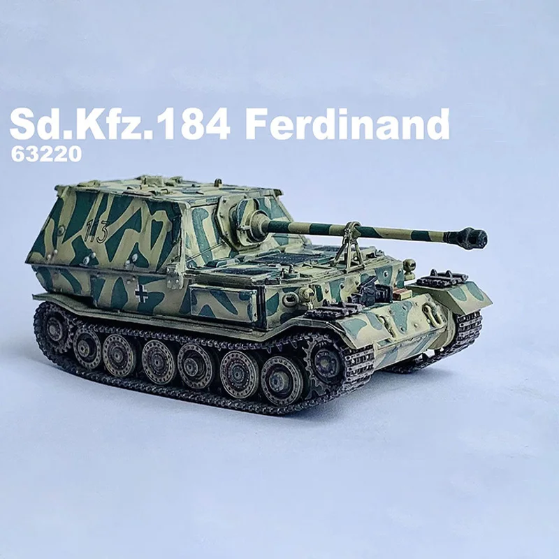 63220 1/72 Scale German Sd.Kfz.184 Ferdinand Anti-tank Destroyer Simulation Tracked Tank Model Display Collectible Souvenir