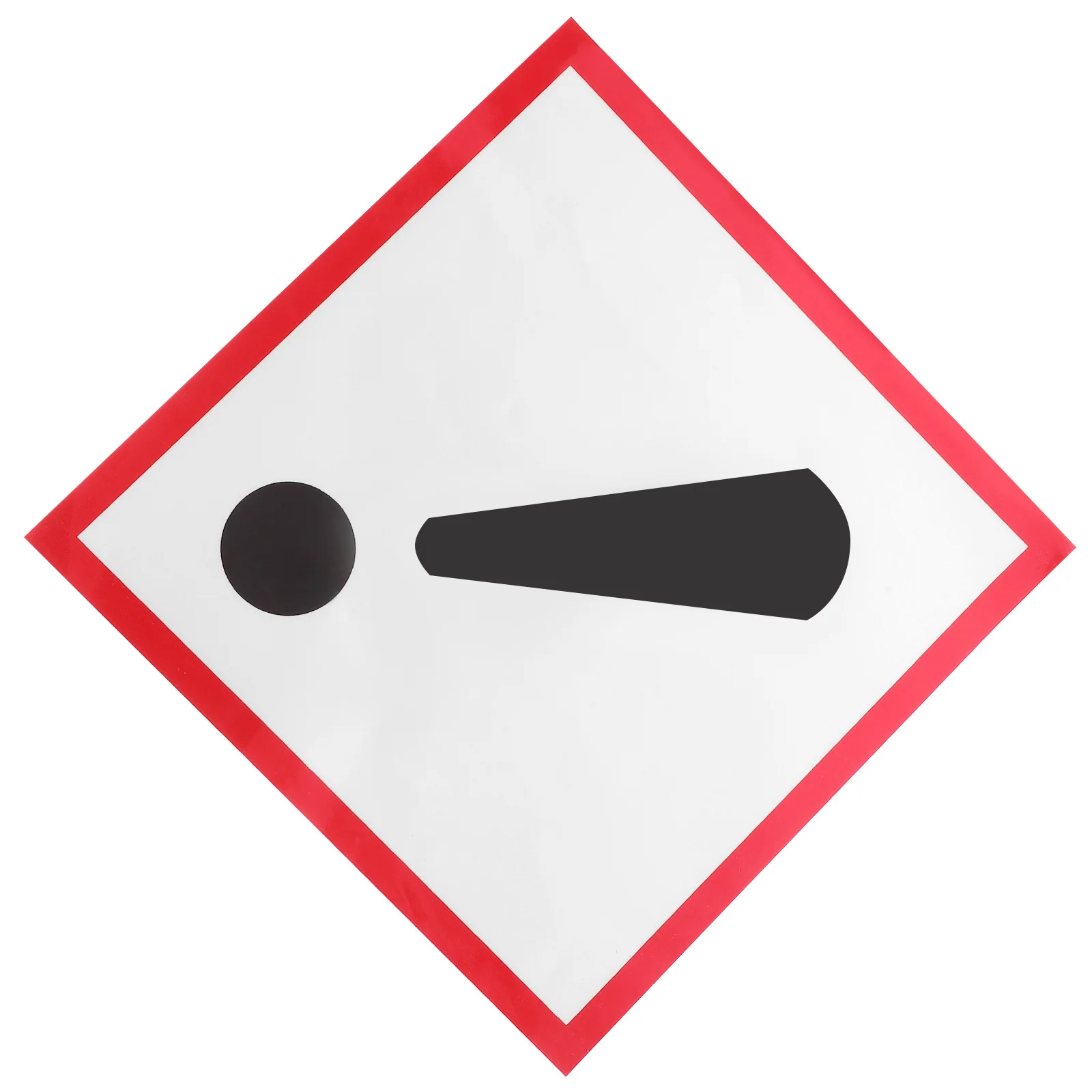 ملصق أمان عاكس، ملصقات تحذيرية متينة مقاومة للماء للاستخدام الخارجي للسيارة، ملصقات علامات السلامة المرورية #3