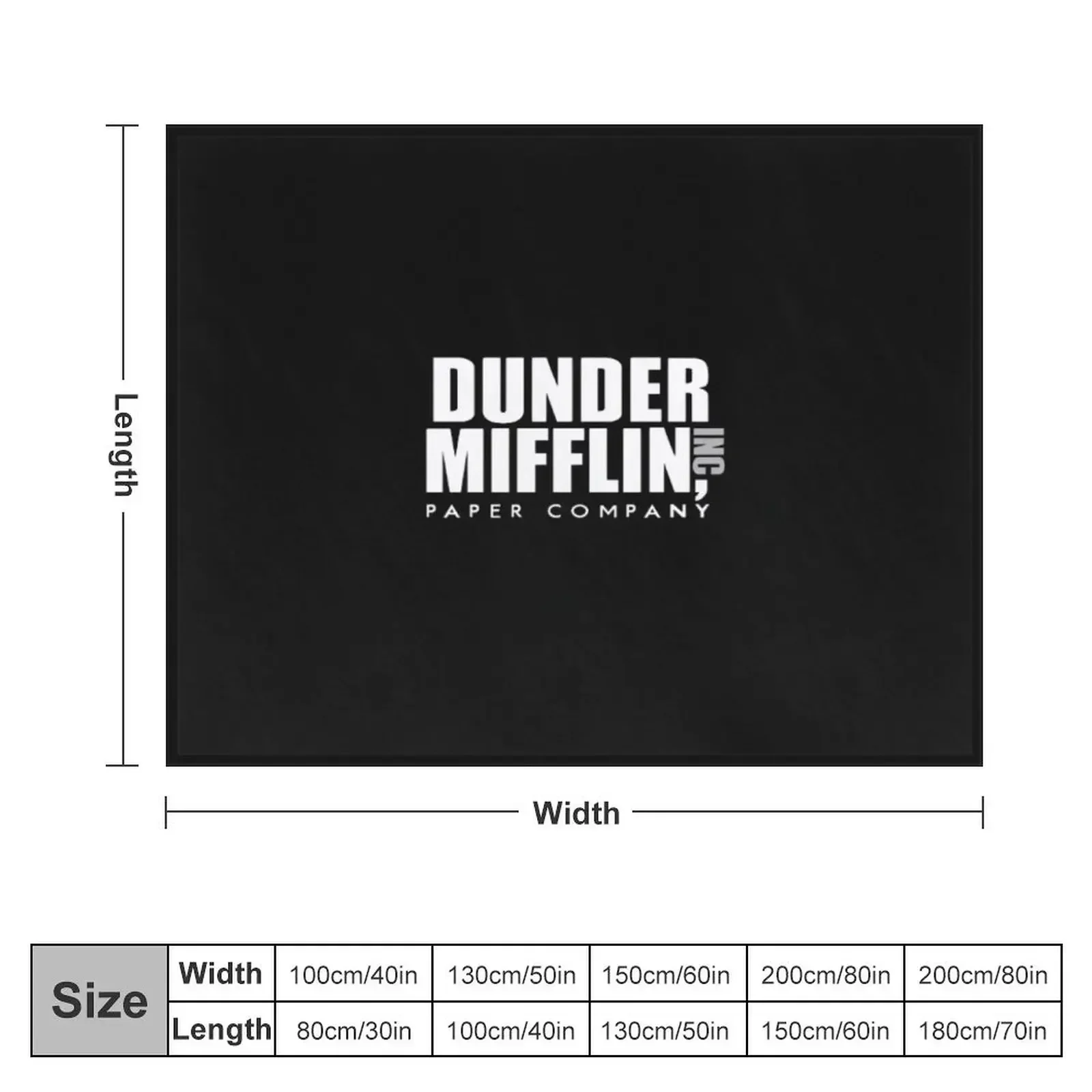 Dunder Mifflin Paper Company Throw Blanket Summer Sofa Throw Soft Big Flannel Blankets