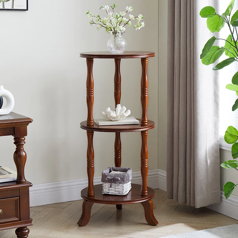Mid-Century American Vintage Plant Stand Floor Rack Entryway Telephone Shelf Balcony Pothos Planter Stand for Hallways