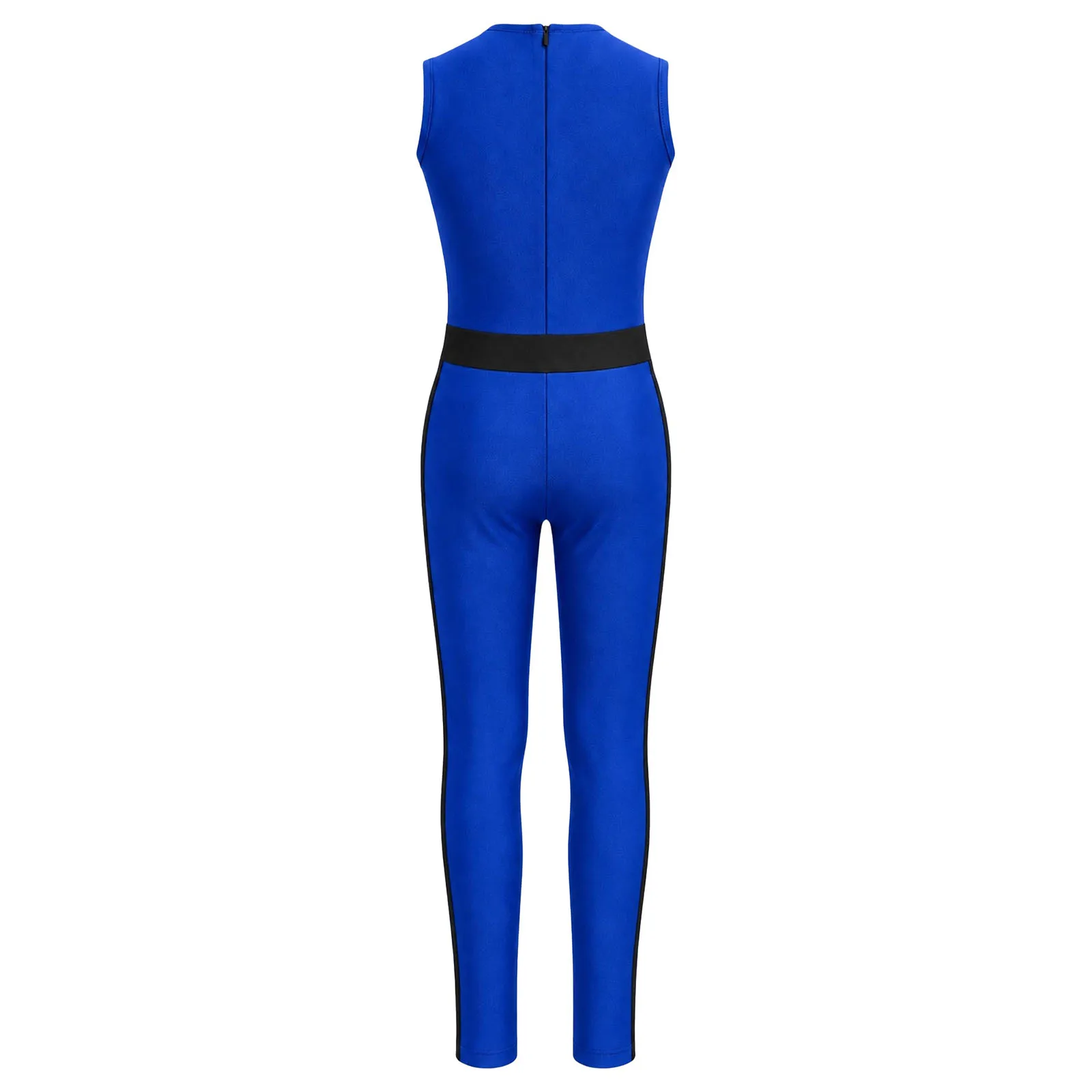 Ärmelloses Gymnastik-Unitard für Jungen, Kinder-Trainingsanzug, dehnbarer Leotard, Tanz-Trainings-Jumpsuit, Ballett-Tanz-Wettkampfkleidung – Detail 12