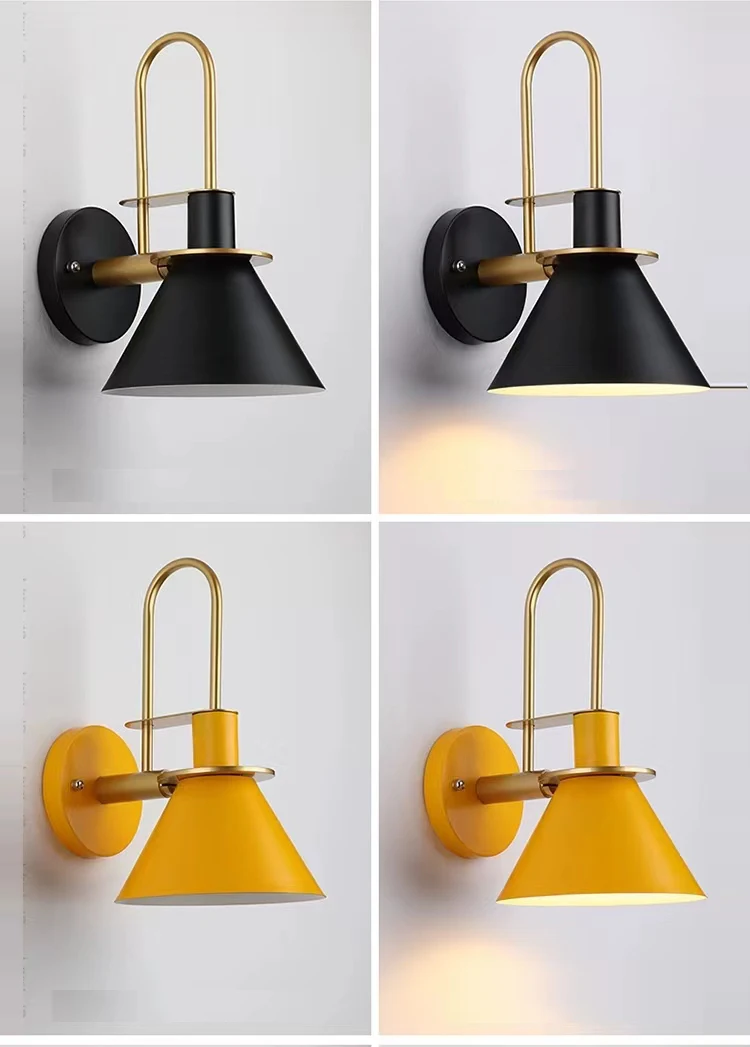 Modern Simple Wall Lamp Living Room Creative Background Wall Aisle Wall Lamp Nordic New Bedroom Bedside Lamp