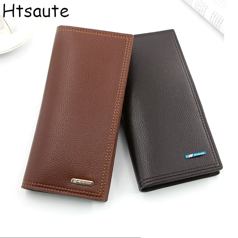 

Men's wallets long ultra-thin youth multi-card leisure wallet card package Japanese and Korean students retro wallet.