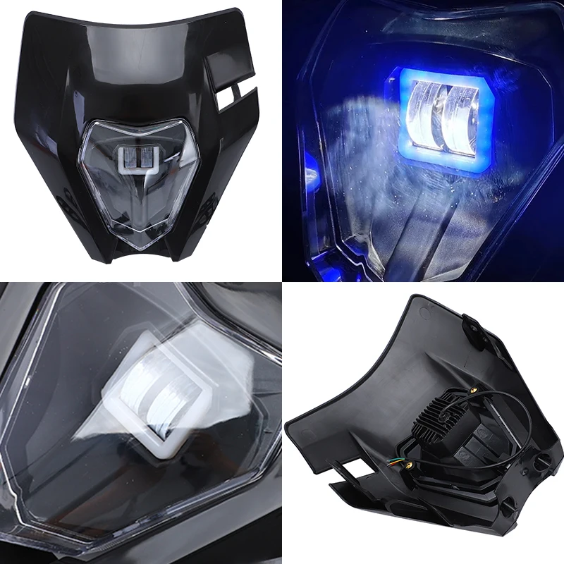 2024 Motocross Headlight For KTM Motorcycle Headlamp Pit Bike Enduro Led EXC XC SX SXF EXCF XCW 125 200 300 400