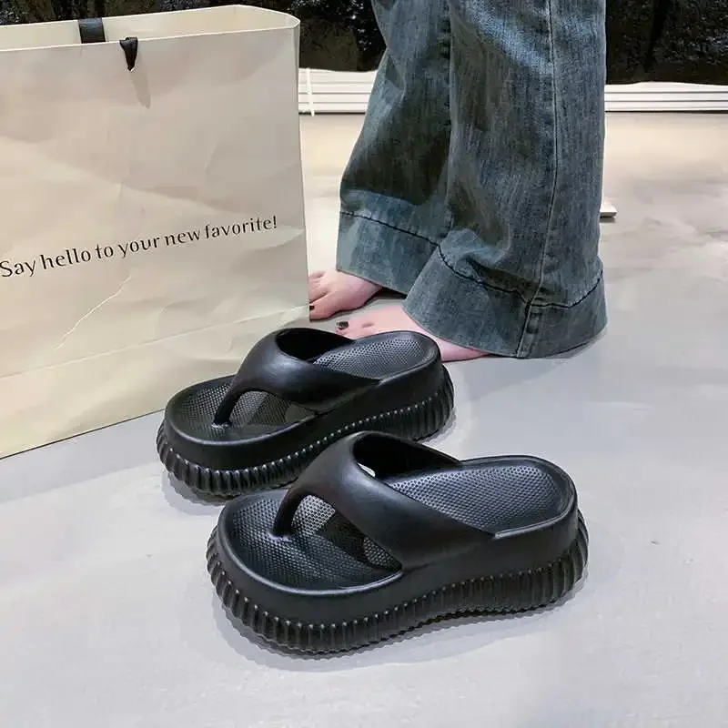 

Bathing Light Low Heel Sandals For Women Slippers Sneakers Flip Flops Silver Gray Shoes Sport Minimalist Trends Loofers Hit