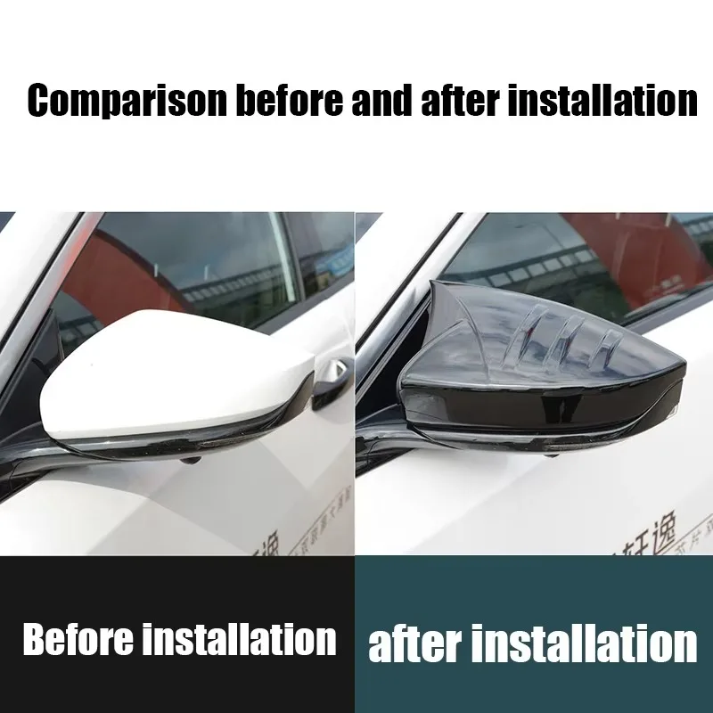 BOMP For Nissan Sentra Sylphy B19 2026 Devil shaped reverse mirror protective cover made of ABS material for exterior decoration