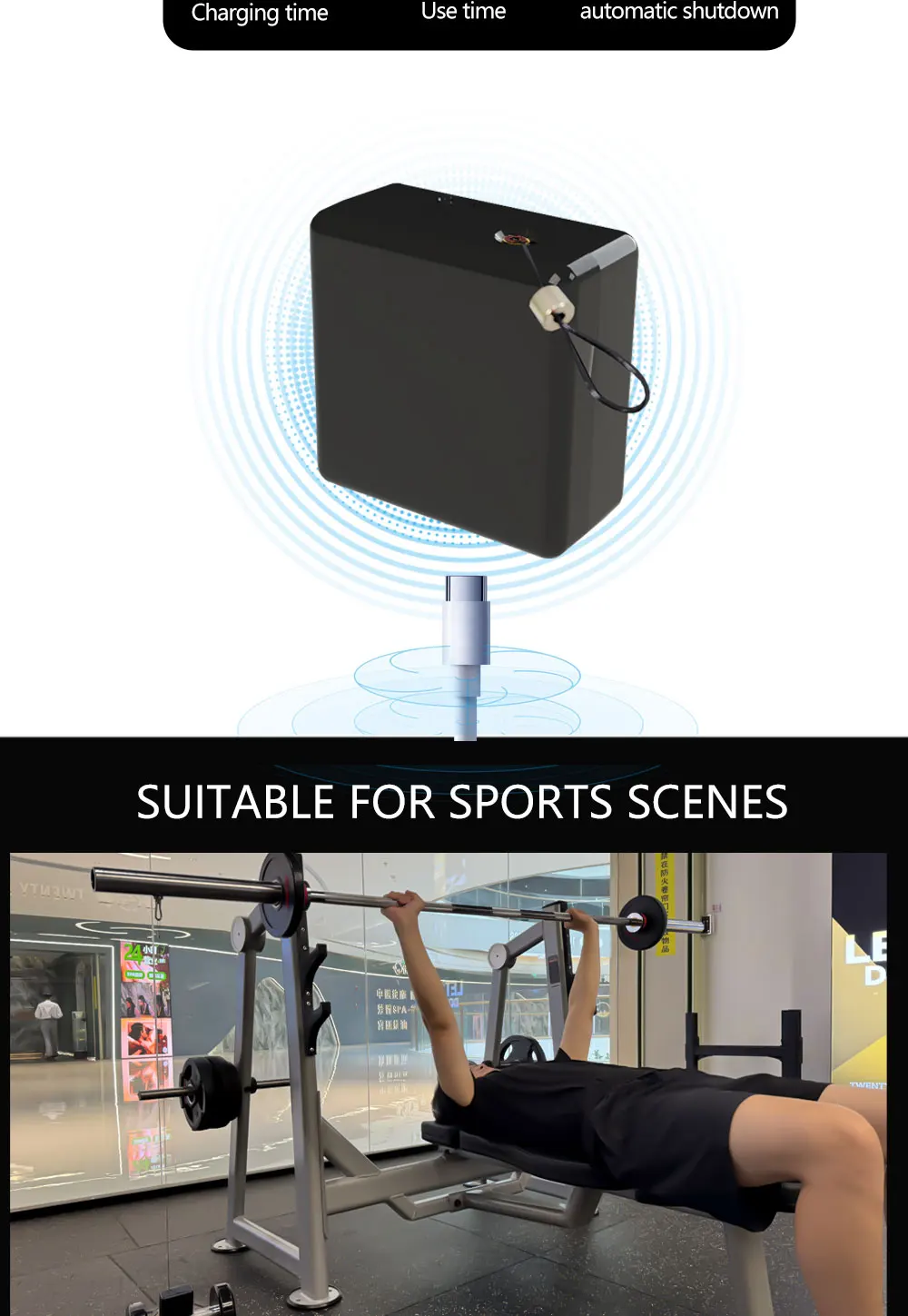 Geschwindigkeitsbasiertes Trainingsgerät, linearer Encoder für Powerlifting und vertikale Sprünge – ±1 mm Präzision | Realtime Training Data Trackin – Detail 6