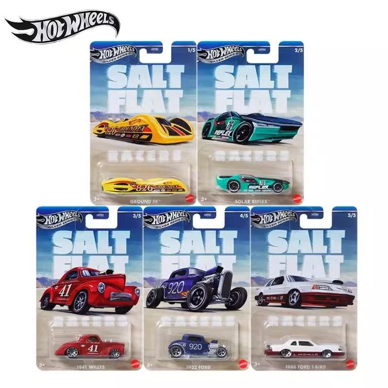 

2025 Hot Wheels 1:64 Silver Series HRT81 Retro Salt Flat Racing Linear Acceleration Alloy Car Model Toy