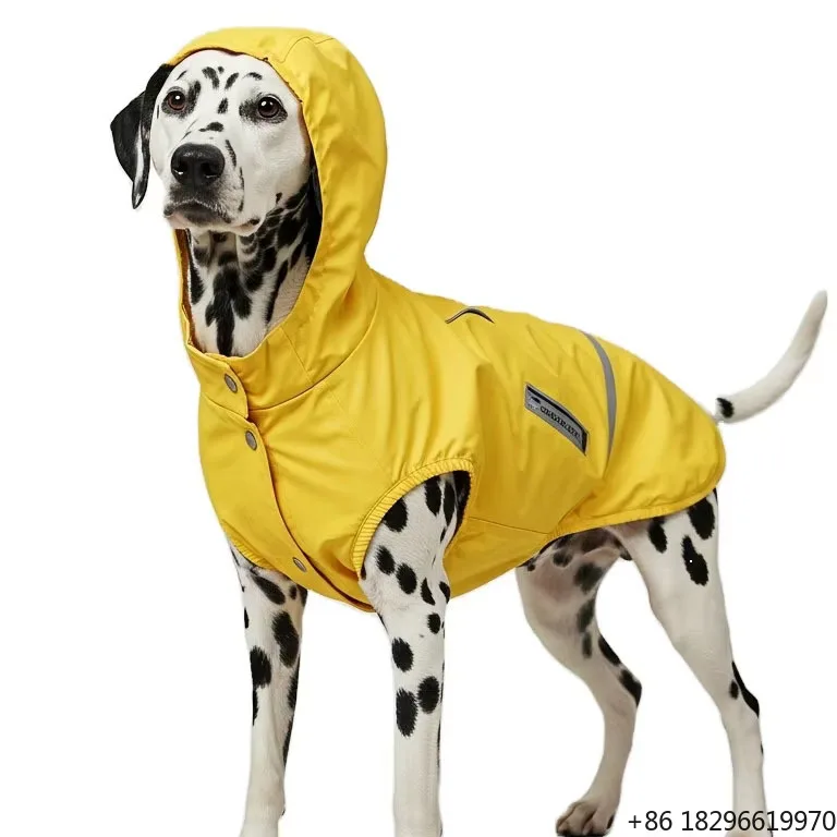 Button Down Sleeveless Pet Raincoat Outdoor Windproof Dog Outerwear
