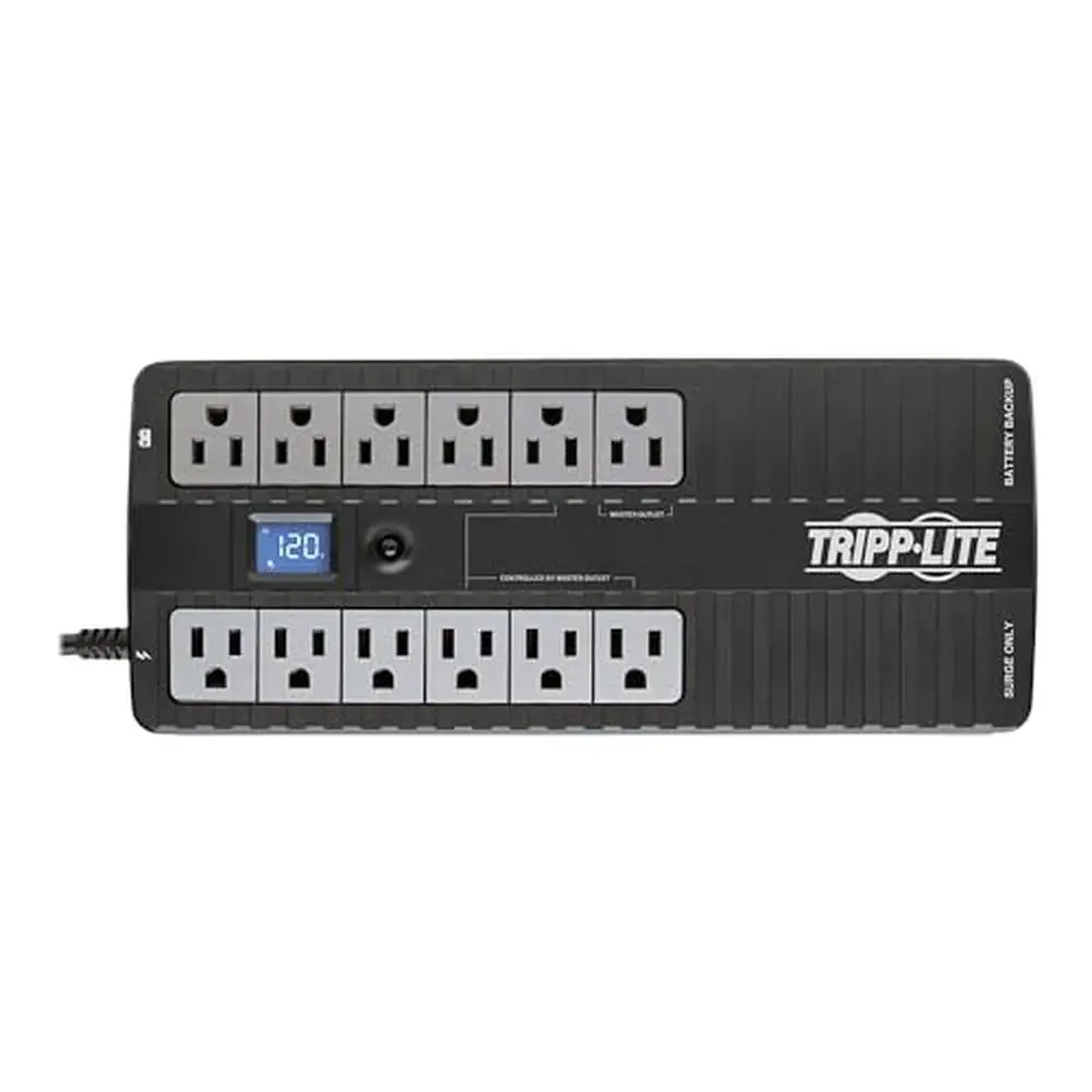 850VA UPS Battery Backup Surge Protector 12 Outlet ECO Uninterruptible Power Supply USB TEL/DSL ENERGY STAR