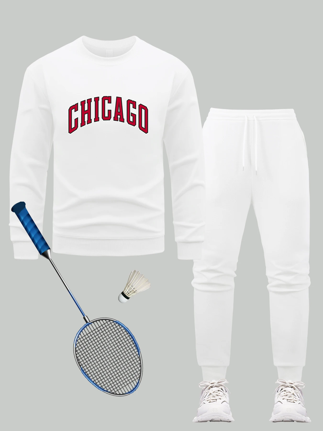 

Спортивная одежда с буквенным принтом Chicago City, мужские уличные повседневные толстовки, осенние свободные брюки, модные мягкие новые мужские комплекты